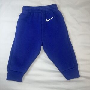 Nike Baby Joggers Size 3-6 Months Royal Blue Sweatpants‎ Athletics Pants VTG